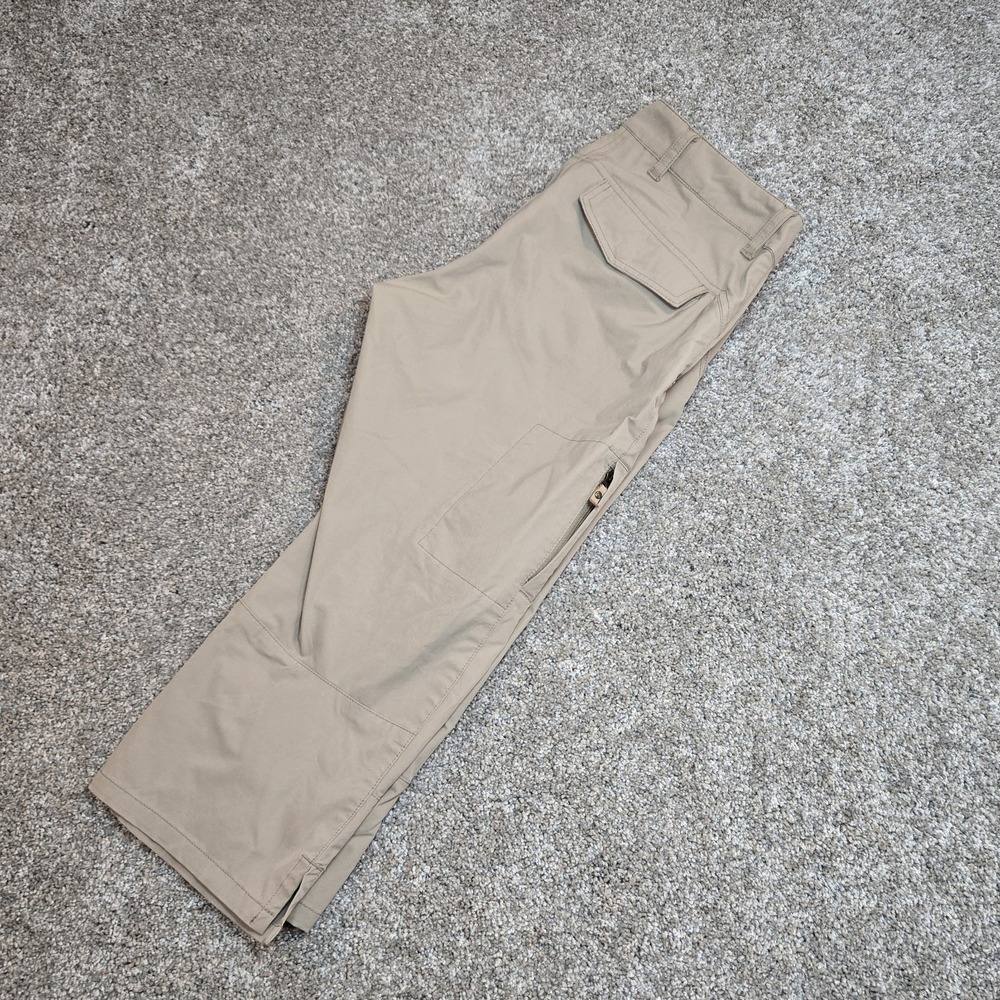 Fjallraven Women's Abisko Capri Trousers Outdoor Hiking Size Us 29 Eu 38 Tan